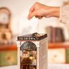 RoboTime 3D skládačka Zarážka na knihy Miniatura domečku Setkání v pasáži s knihami