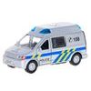 Kids Globe Traffic policie CZ 14cm kov zpětný chod na baterie světlo a zvuk 12ks v DBX