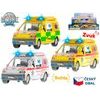 Kids Globe Traffic ambulance CZ 14cm kov zpětný chod na baterie světlo a zvuk 12ks v DBX