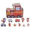 2Kids Toys Dřevěná stanice Hasiči 2 v 1