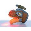Dinoworld dinosaurus hlava 17cm na baterie chrlící páru se světlem a zvukem v krabičce