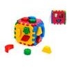 Kostka vkládací 12cm geometrické tvary 12m+ v síťce