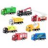 Auto nákladní kov 10cm 1:55 zpětný chod 8druhů v krabičce 24ks v DBX