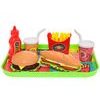 Fast food set potravin a nápojů 6ks s podnosem 26x19cm na kartě