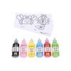 Sada barvy na sklo glitter 5+1ks 22ml