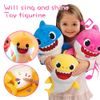 Baby Shark plyšový na baterie se zvukem- žlutý