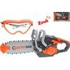 Pila elektrická 34cm na baterie se zvukem + ochranné brýle 14,5cm v krabičce