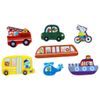 2Kids Toys Dřevěné puzzle Dopravní prostředky propojitelné