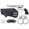 Western set - kolt klapací 19cm s pouzdrem a doplňky 5ks na kartě