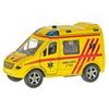 2-Play Traffic ambulance CZ 11cm kov zpětný chod na baterie česky mluvící se světlem v krabičce