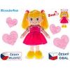 Panenka Rozárka měkké tělo 35cm na baterie česky mluvící blondýnka 0m+ v sáčku