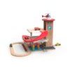 2Kids Toys Dřevěná garáž s vláčkodráhou
