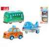 Mini Club vozidlo veselé 7cm kov na zpětný chod 3ks 2druhy 18m+ v krabičce