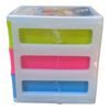PF Plastový organizér 3 patrový 17x17x13.5cm