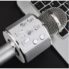Bezdrátový karaoke mikrofon WS-858 - Stříbrný