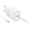 Gentle PD20W jednoportová nabíječka Type-C to Lightning BÍLÝ
