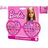 Barbie - náušnice nalepovací 28 párů na kartě 24ks v DBX