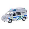 Kids Globe Traffic ambulance CZ 14cm kov zpětný chod na baterie světlo a zvuk 12ks v DBX