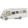 Kids Globe Traffic karavan Carthago 16cm kov zpětný chod na baterie se světlem v krabičce