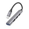 4v1 USB HUB Type-C na USB3.0+USB2.0*3