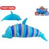 Fidget delfín klik klak 17cm 2barvy 12ks v DBX