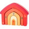 small foot Motorická hračka dřevěný skládací domeček