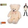 Plush Friends medvěd plyšový 80cm béžový s mašlí 0m+
