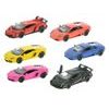 Kinsmart Lamborghini 1:36 13cm kov matný lak zpětný chod 3druhy 2barvy 12ks v DBX