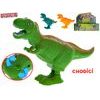 Dinoworld T-Rex 16cm skákající na natažení 3barvy 18ks v DBX