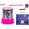 Unicorn lampička/projektor 12cm 360° na baterie se světlem měnící barvu v krabičce