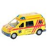 Kids Globe Traffic ambulance CZ kov 14cm zpětný chod na baterie se světlem a zvukem v krabičce