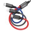 3v1 super nabíjecí kabel iP+Type-C+MicroUSB