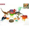 Dinoworld sada dinosaurů s doplňky 19ks v krabičce