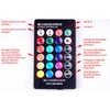RGB LED autožárovky W5W T10 s dálkovým ovládáním, 2ks