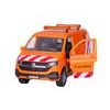 Kids Globe Traffic VW Transporter 27cm na baterie kov zpětný chod s se světlem v krabičce