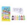 Sada barvy na sklo glitter 5+1ks 22ml