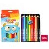 DELI Pastelky trojhranné JUMBO 12 barev Color Kids