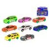 Auto závodní 7cm kov 1:64 volný chod 8druhů v krabičce 36ks v DBX