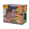 Dinoworld dinosaurus hlava 17cm na baterie chrlící páru se světlem a zvukem v krabičce