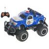 R/C auto terénní policie 14cm 27MHz plná funkce na baterie se světlem 2barvy v krabičce
