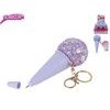 Glamour přívěsek na klíče/propiska ve tvaru zmrzliny 14cm 12ks v DBX