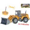 R/C bagr nakladač 23cm 27MHz plná funkce na baterie se světlem v krabičce
