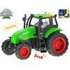 Kids Globe Farming traktor kov 11cm na setrvačník na baterie se světlem a zvukem 2barvy v krabičce