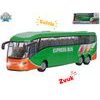 Kids Globe Traffic autobus 18,5cm kov zpětný chod na baterie se světlem a zvukem v krabičce