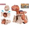 Dinoworld dinosaurus 9,5cm skládací 3druhy na kartě