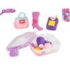 Glamour sada gum ve tvaru doplňků 8cm 8ks v krabičce na kartě