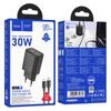 Gentle PD30W dual port adaptér Type-C to Lightning ČERNÝ