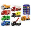 Auto nákladní kov 10cm 1:55 zpětný chod 8druhů v krabičce 24ks v DBX