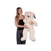 Plush Friends medvěd plyšový 80cm béžový s mašlí 0m+