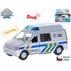 Kids Globe Traffic auto policie CZ 13cm kov zpětný chod na baterie se světlem a zvukem v krabičce
